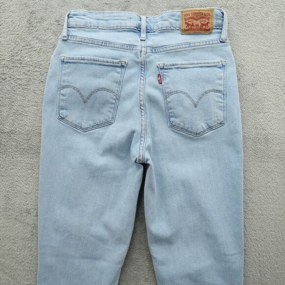 Levi's 721 Jeans Women's Size 27 Blue High-Rise Skinny Denim 28" Inseam Stretch - Picture 16 of 16